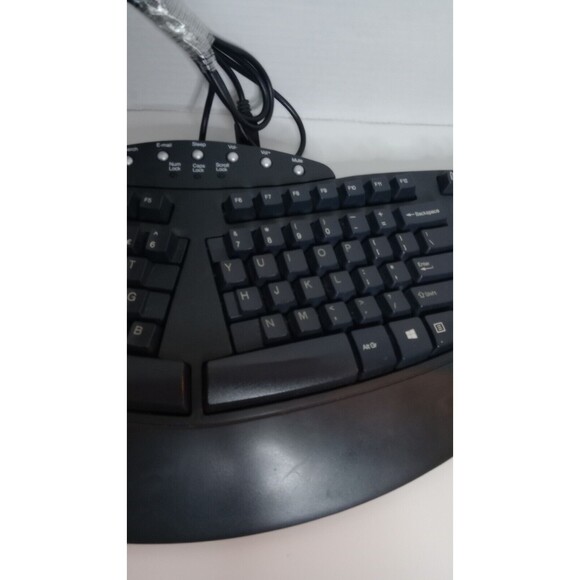 Perixx Ergonomic Wired USB Keyboard Gray  KU-9938 / 98915 - Picture 3 of 7